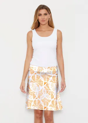 Orange Citrus (7862) ~ Silky Brenda Skirt 21 inch