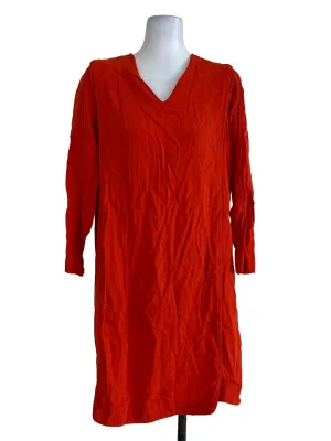 Orange Plain Dress