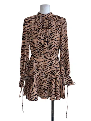 Orange Tiger Striped Dress