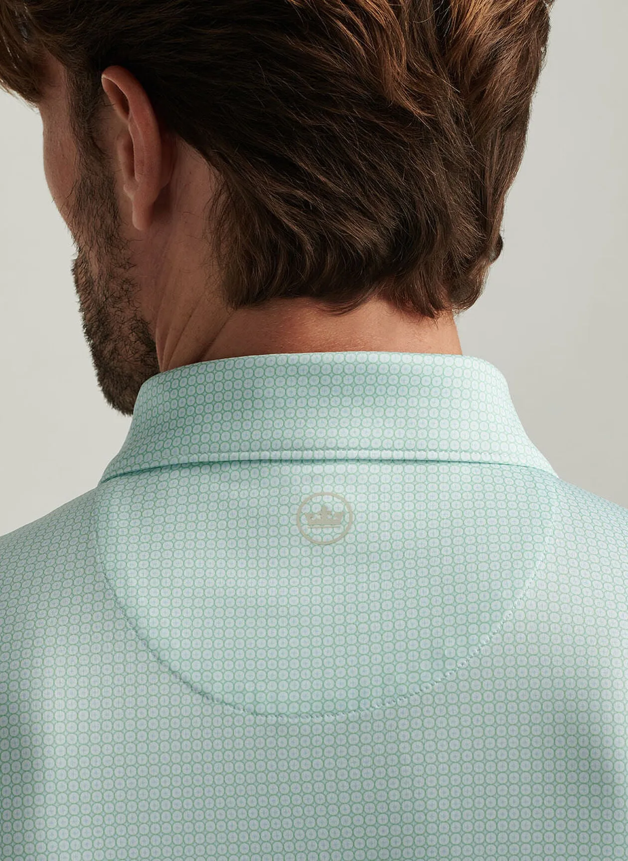 Orbit Perf Jersey Polo (White/Blue Sea)