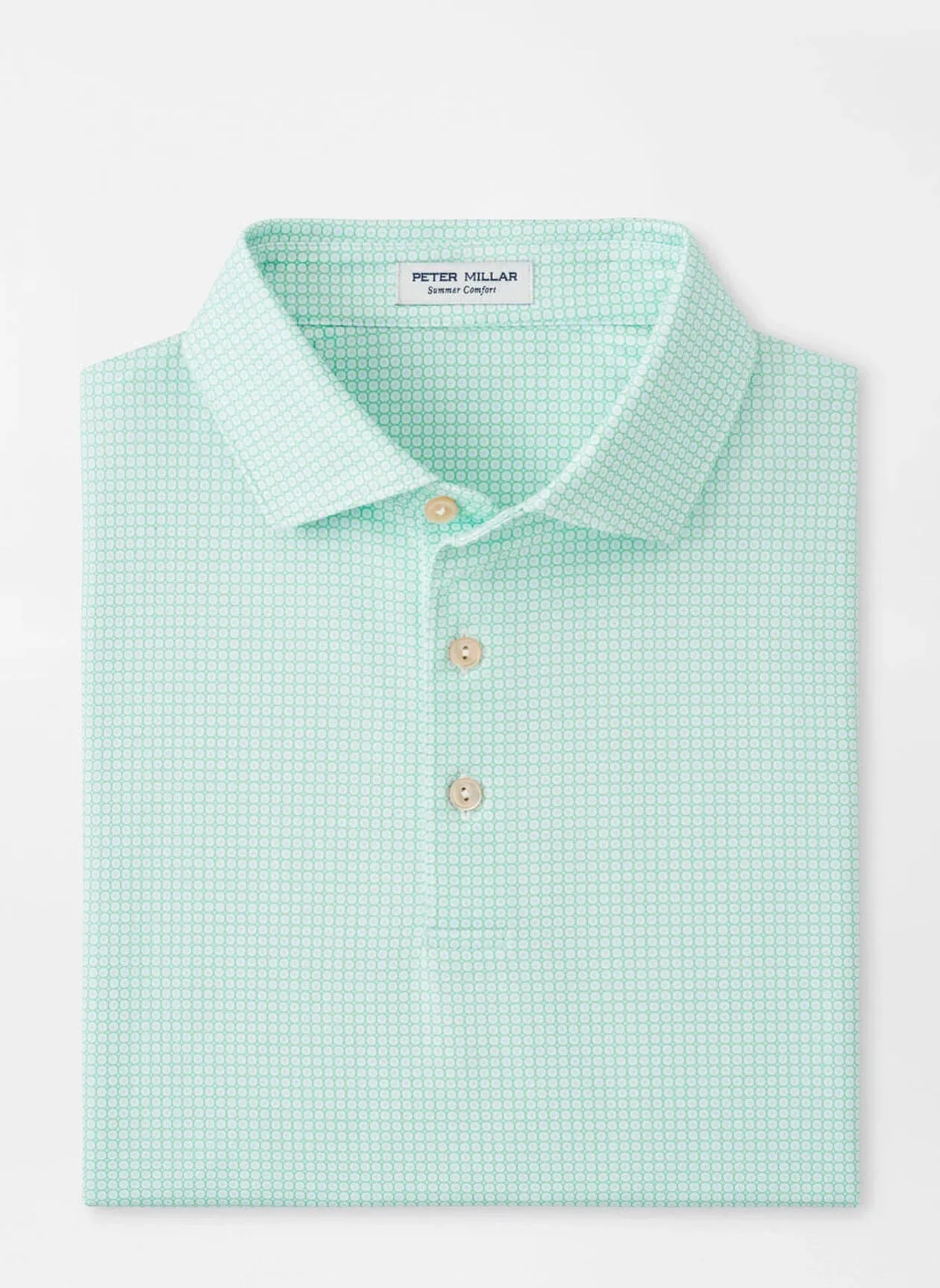 Orbit Perf Jersey Polo (White/Blue Sea)
