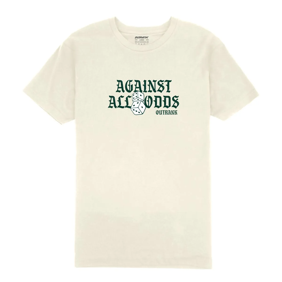 Outrank Against All Odds Vintage White Tee