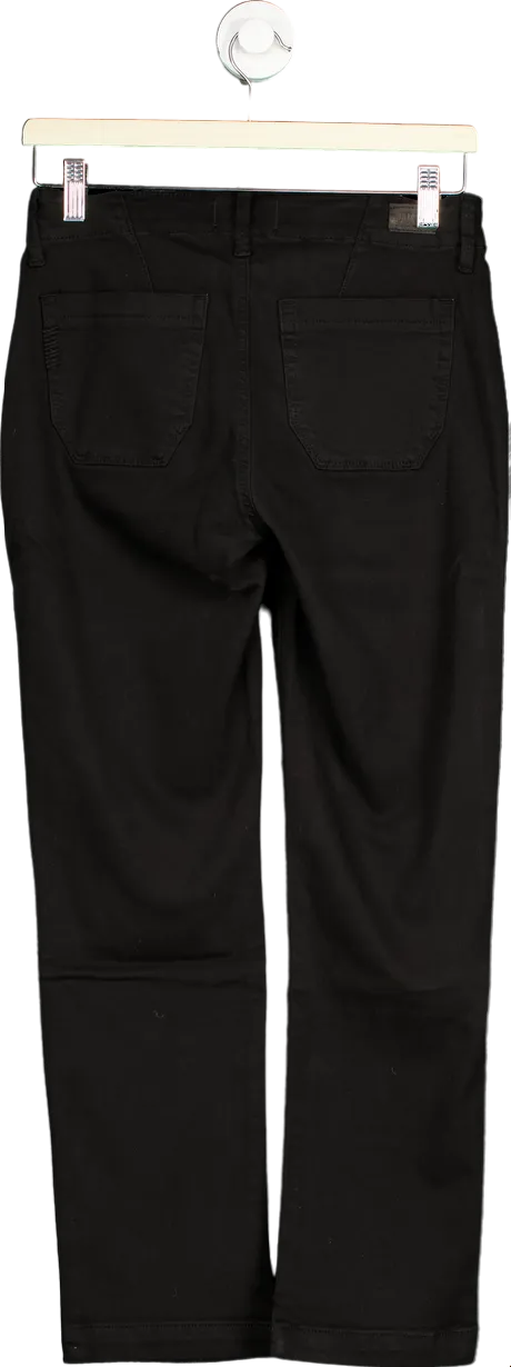 Paige Black mid-rise straight leg Mayslie Jeans UK W28