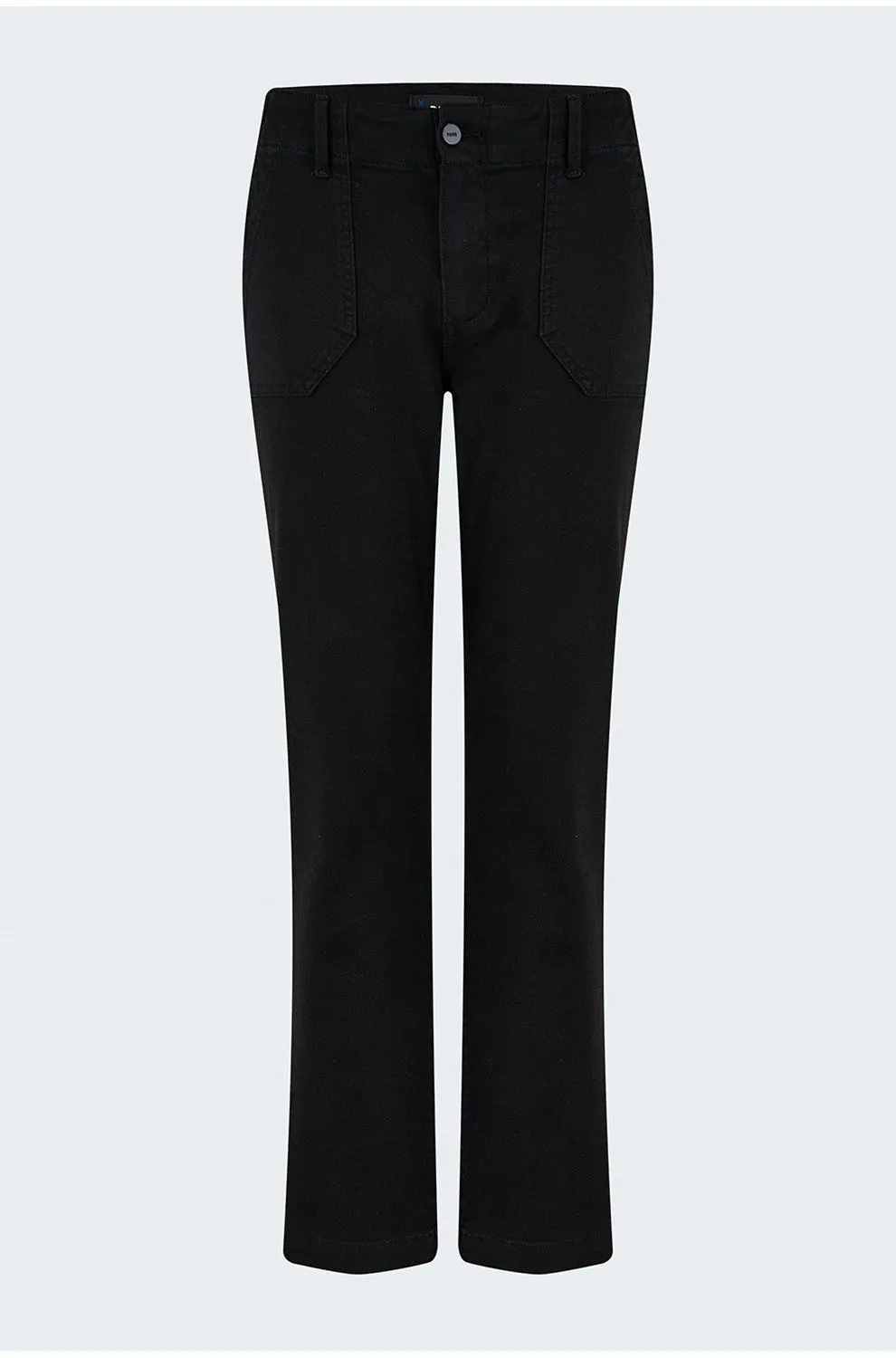 Paige Black mid-rise straight leg Mayslie Jeans UK W28