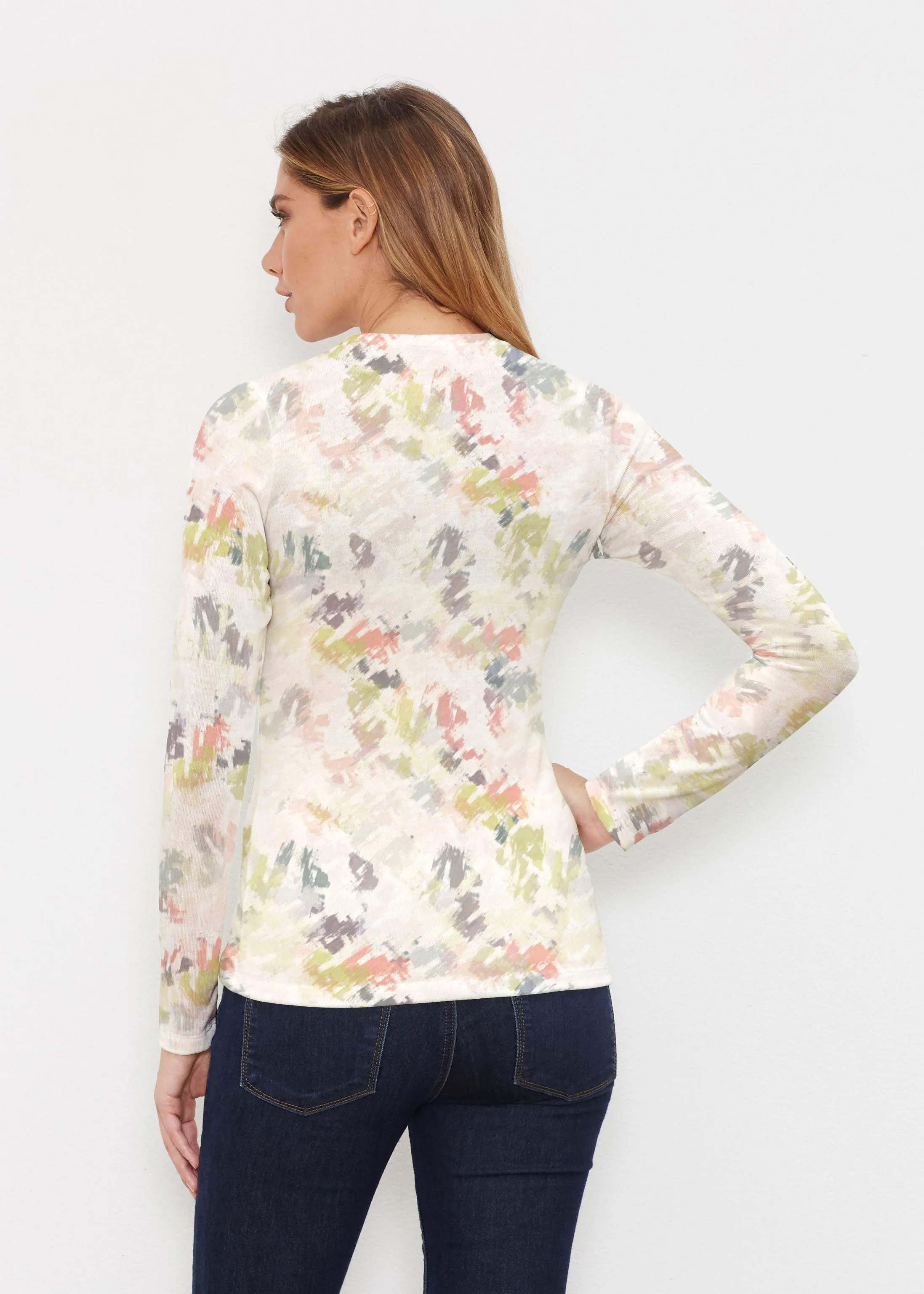 Painters Palette (7928) ~ Butterknit Long Sleeve V-Neck Top