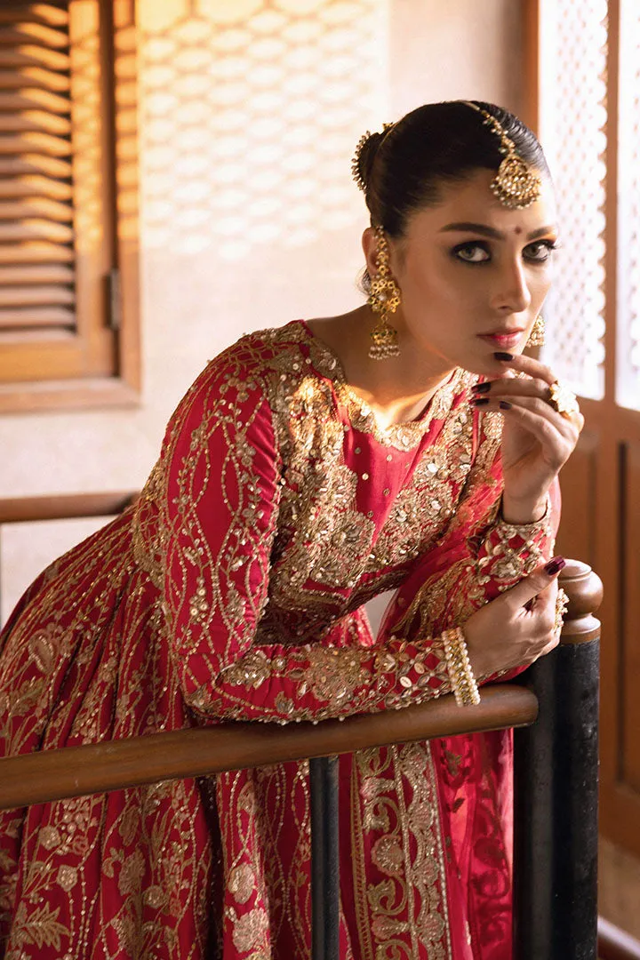 Pakistani Bridal Maxi and Red Sharara Wedding Dress