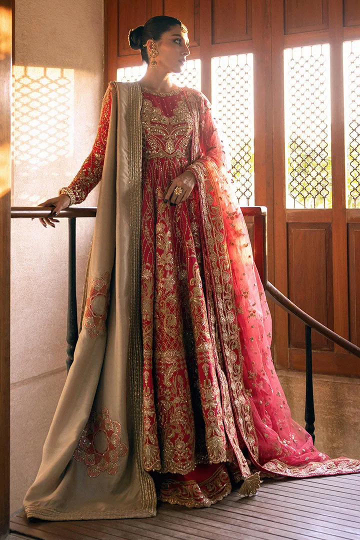 Pakistani Bridal Maxi and Red Sharara Wedding Dress