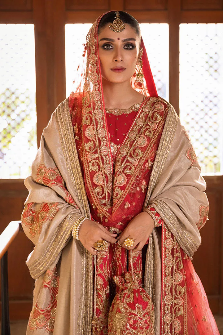 Pakistani Bridal Maxi and Red Sharara Wedding Dress
