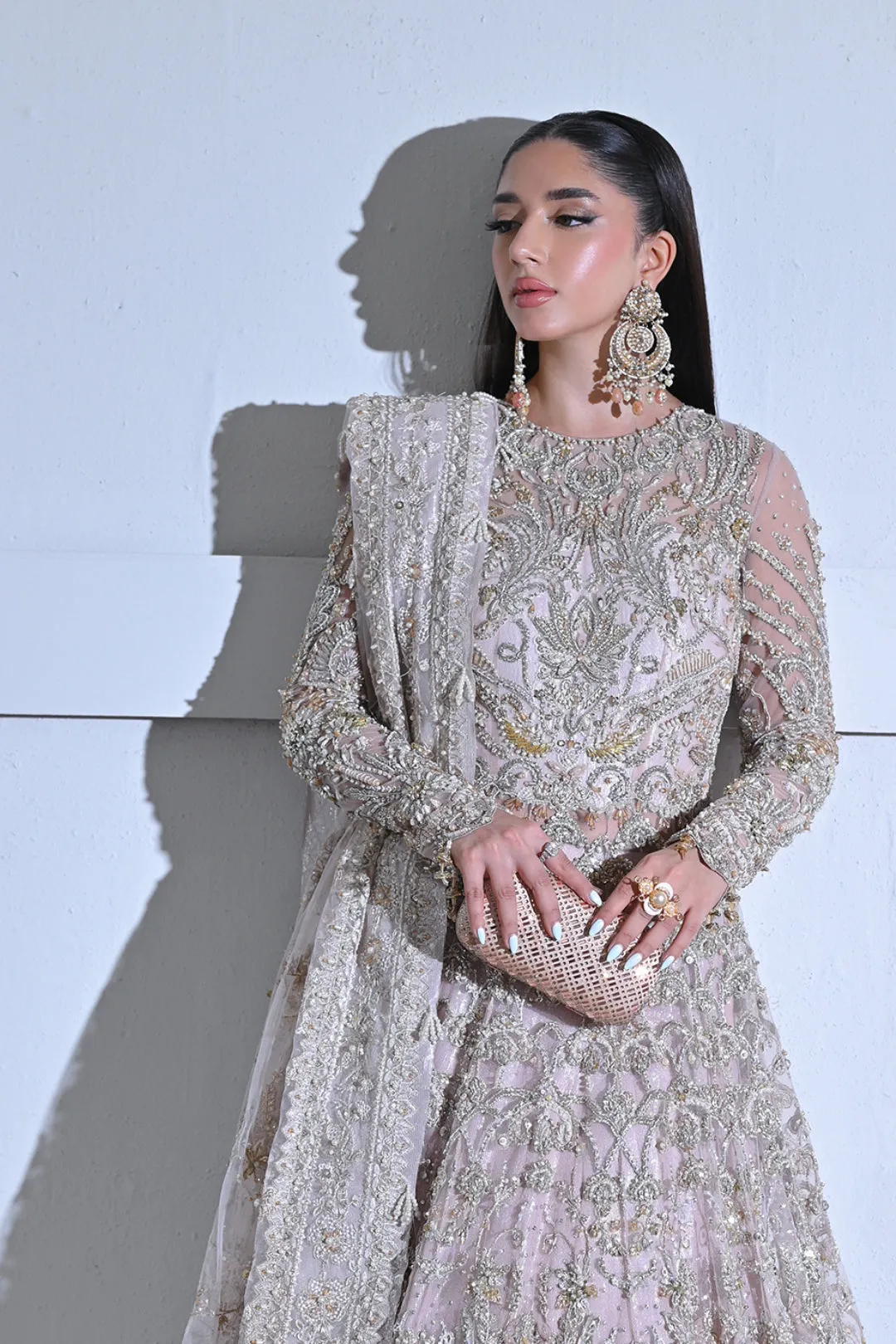 Pakistani Bridal Outfit in Premium Embellished Gown Style