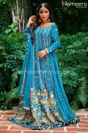 Pakistani Lehenga Choli Gown in Premium Net #BS573