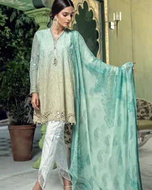 Pakistani Stylish Formal Festive Lawn dress by Maria. B - L1510