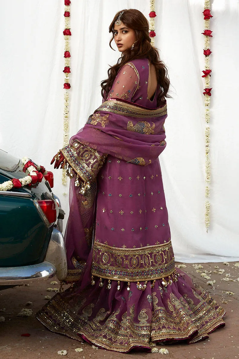 Pakistani Wedding Gharara Dress in Premium Organza