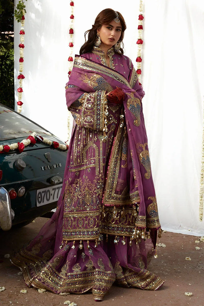 Pakistani Wedding Gharara Dress in Premium Organza