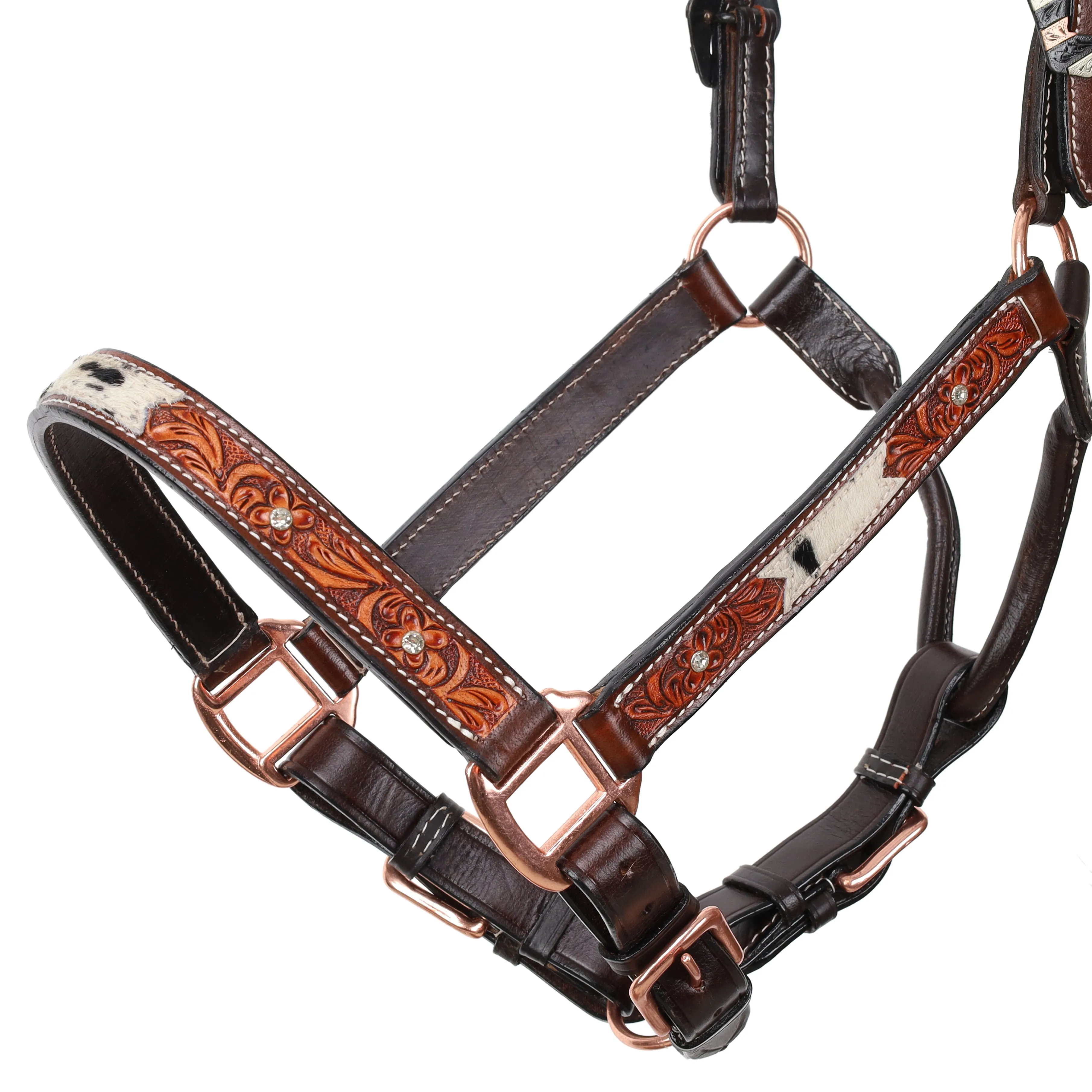 Pansy Leather Halter