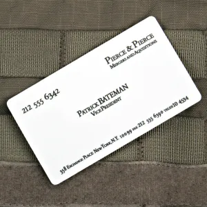 PATRICK BATEMAN BUSINESS CARD STICKER