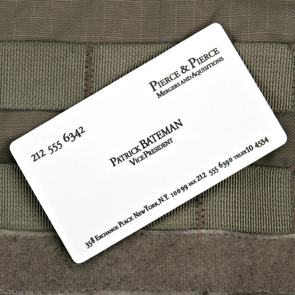 PATRICK BATEMAN BUSINESS CARD STICKER