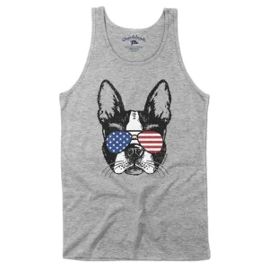 Patriotic Boston Terrier Men's Tank Top