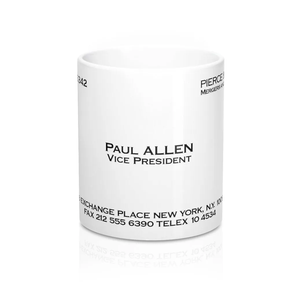 Paul Allen Business Card Coffee Mug