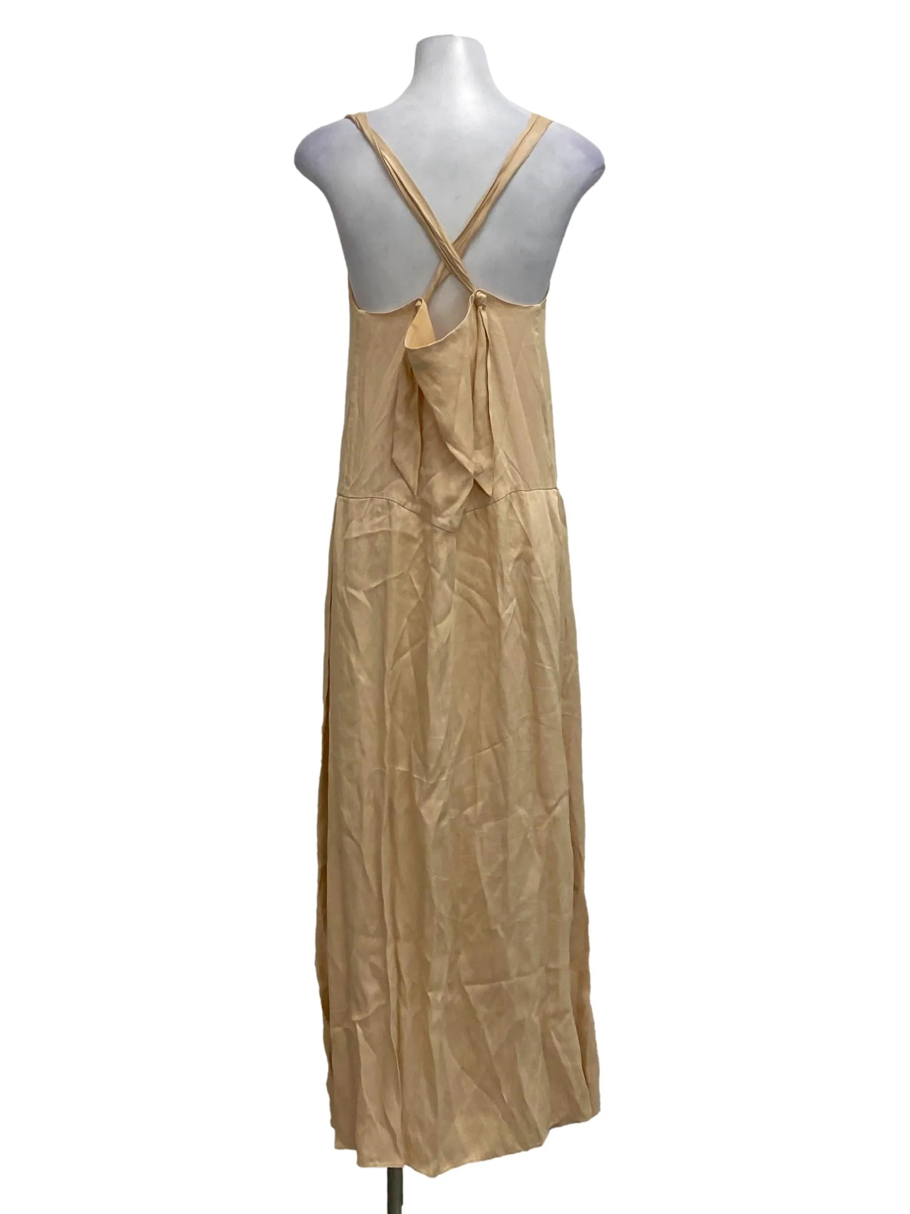 Peach Orange Strap Dress