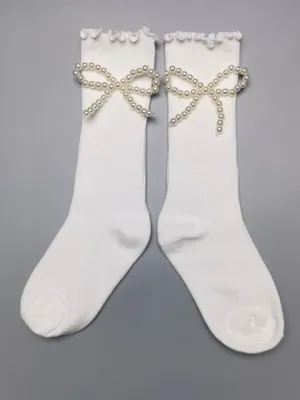 Pearly Princess Lettuce Edge Socks