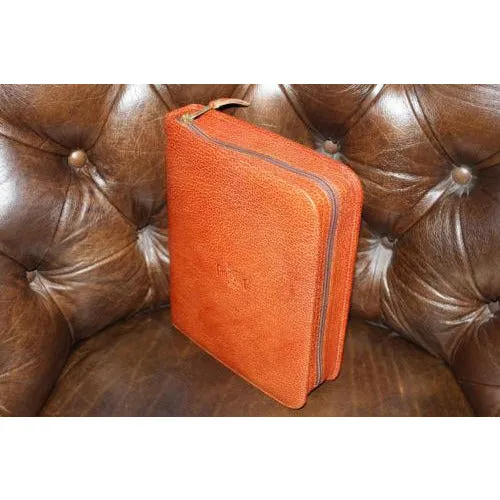 pheasant by R.D.Gomez made in Spain Havana  colored Leather   Case