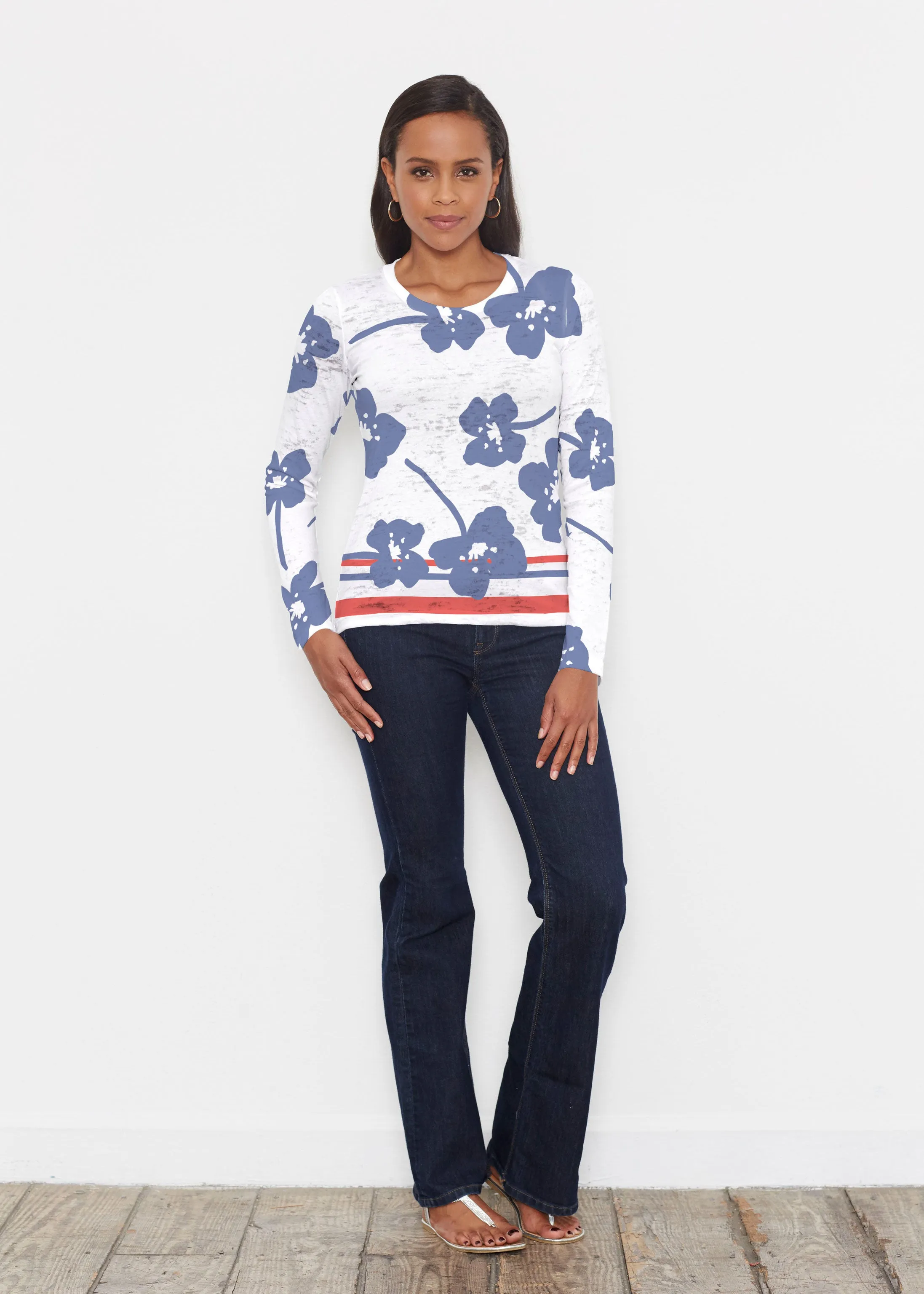 Pick Your Bloom (25067) ~ Signature Long Sleeve Crew Shirt