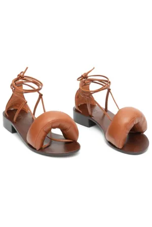 Pillow Strap Sandal Cognac