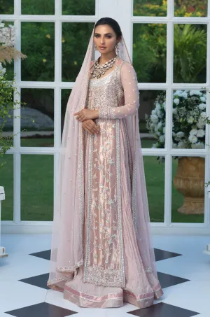 Pink Bridal Dress Pakistani in Lehenga Kameez Style