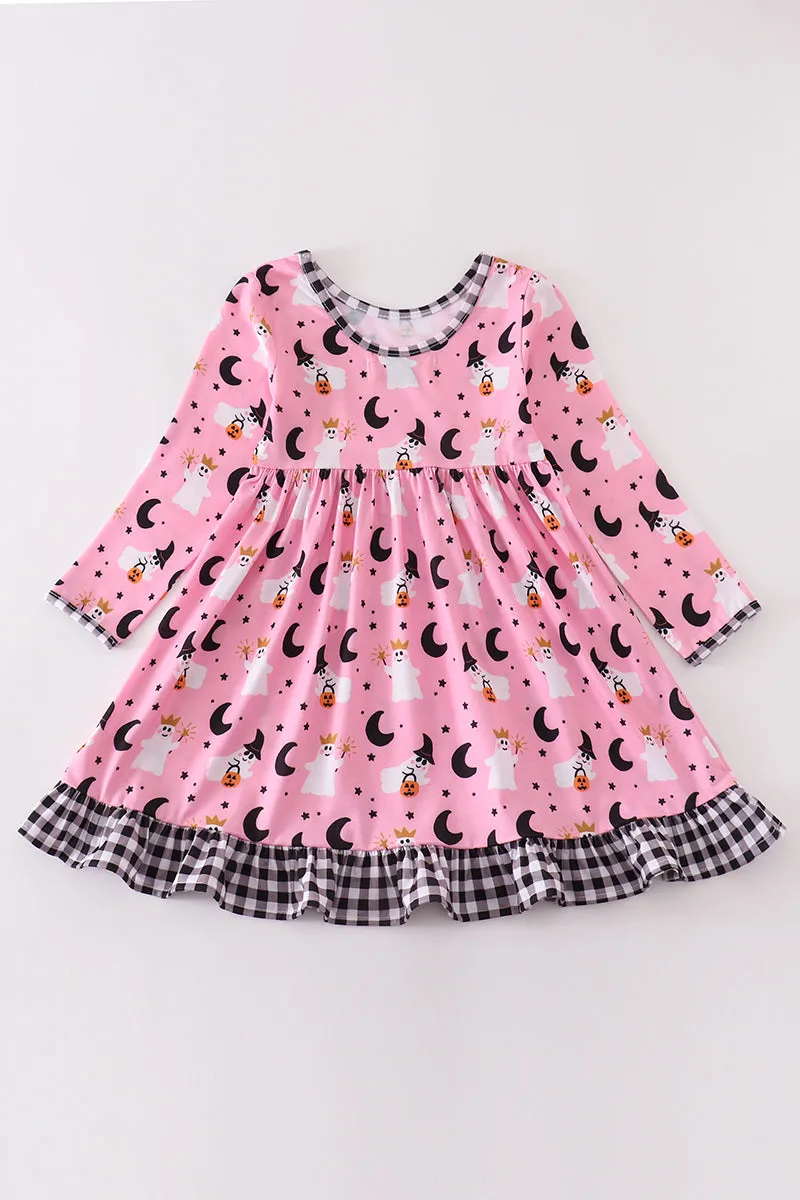 Pink Halloween Ghost Dress