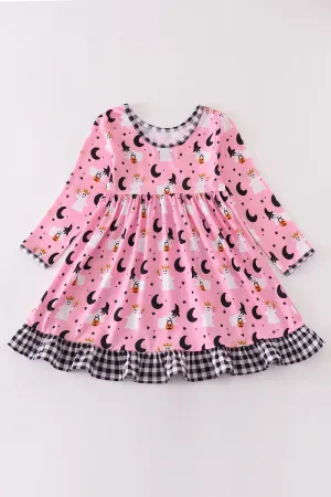 Pink Halloween Ghost Dress