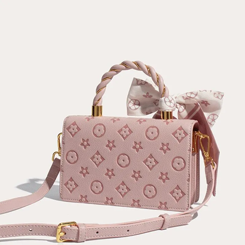 Pink handbag bag female high-end sense single shoulder messenger bag