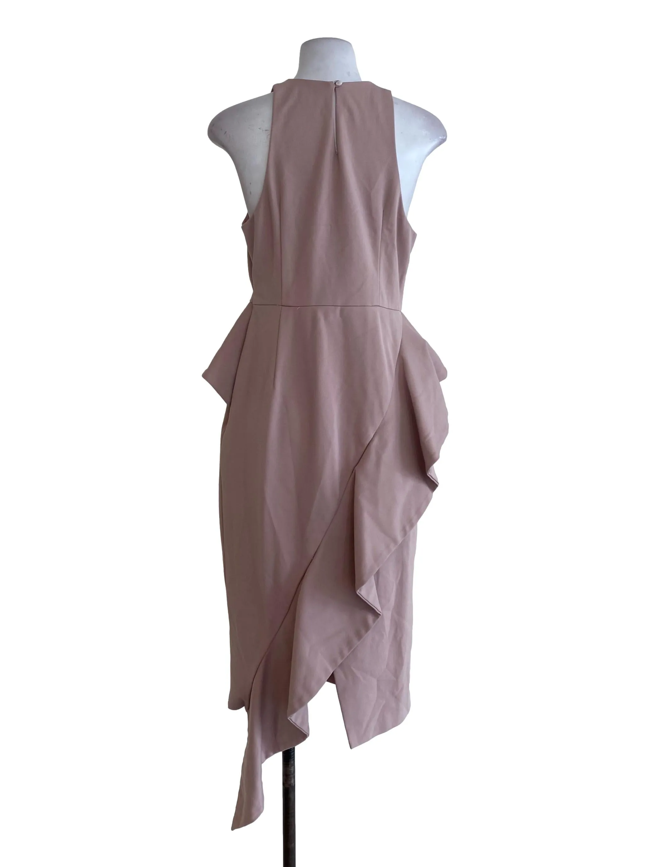 Pink Peplum Dress