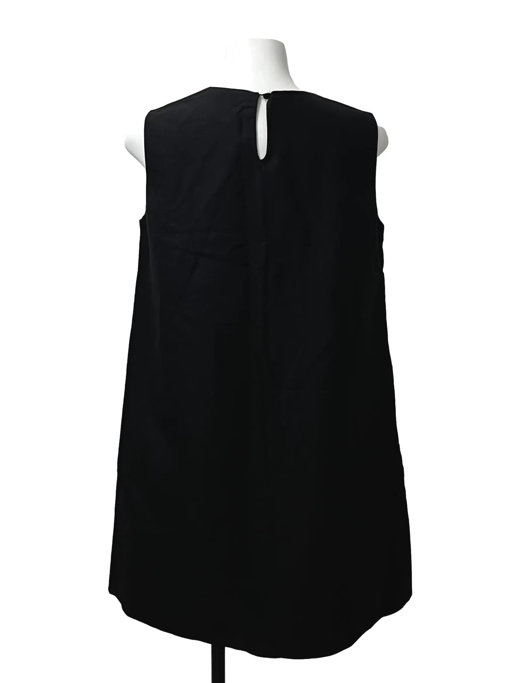 Plain Black Slip On Dress