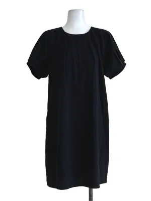 Pleat Sleeve Shift Dress OSN
