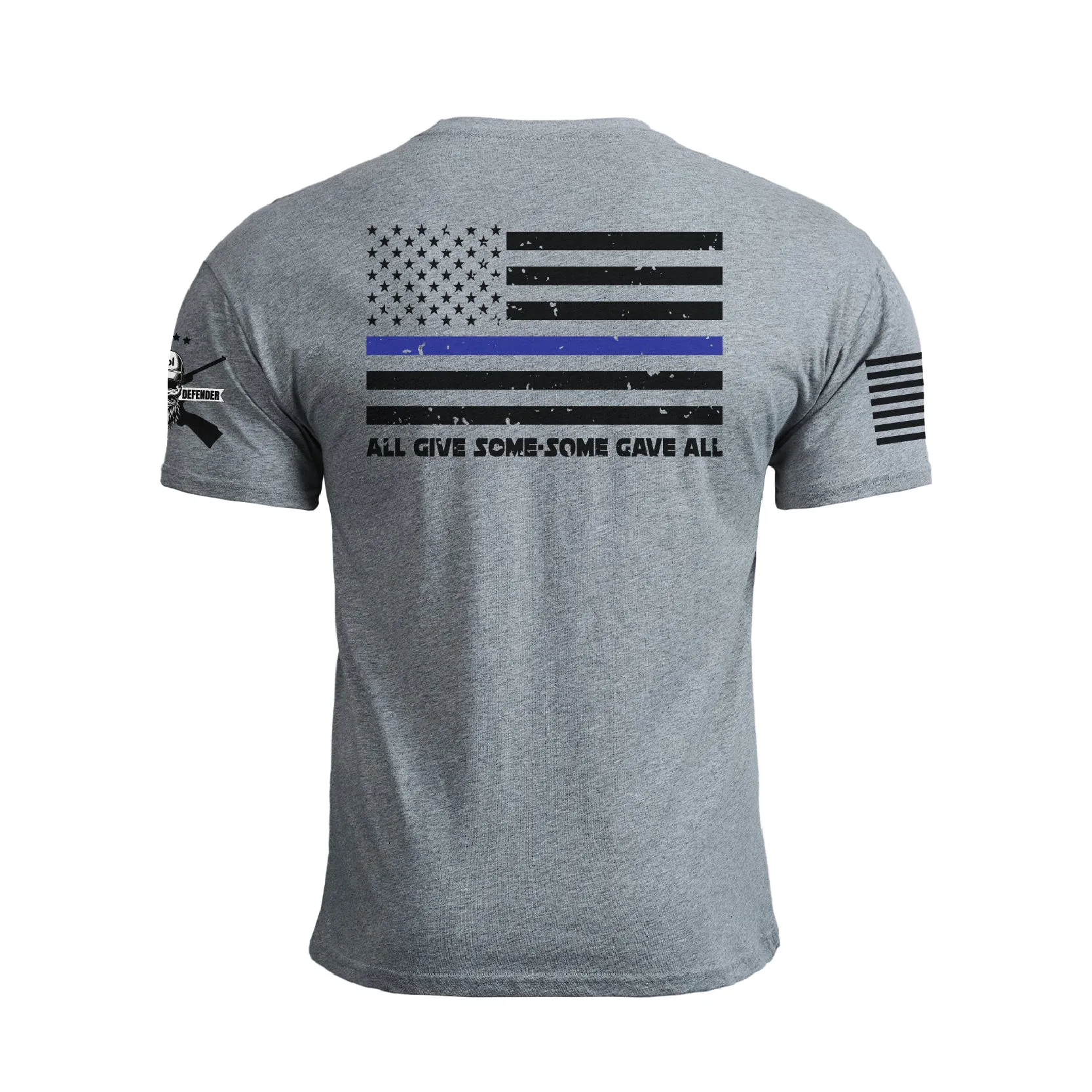 POLICE SUPPORT USA FLAG PATRIOTIC GRAPHIC TEE
