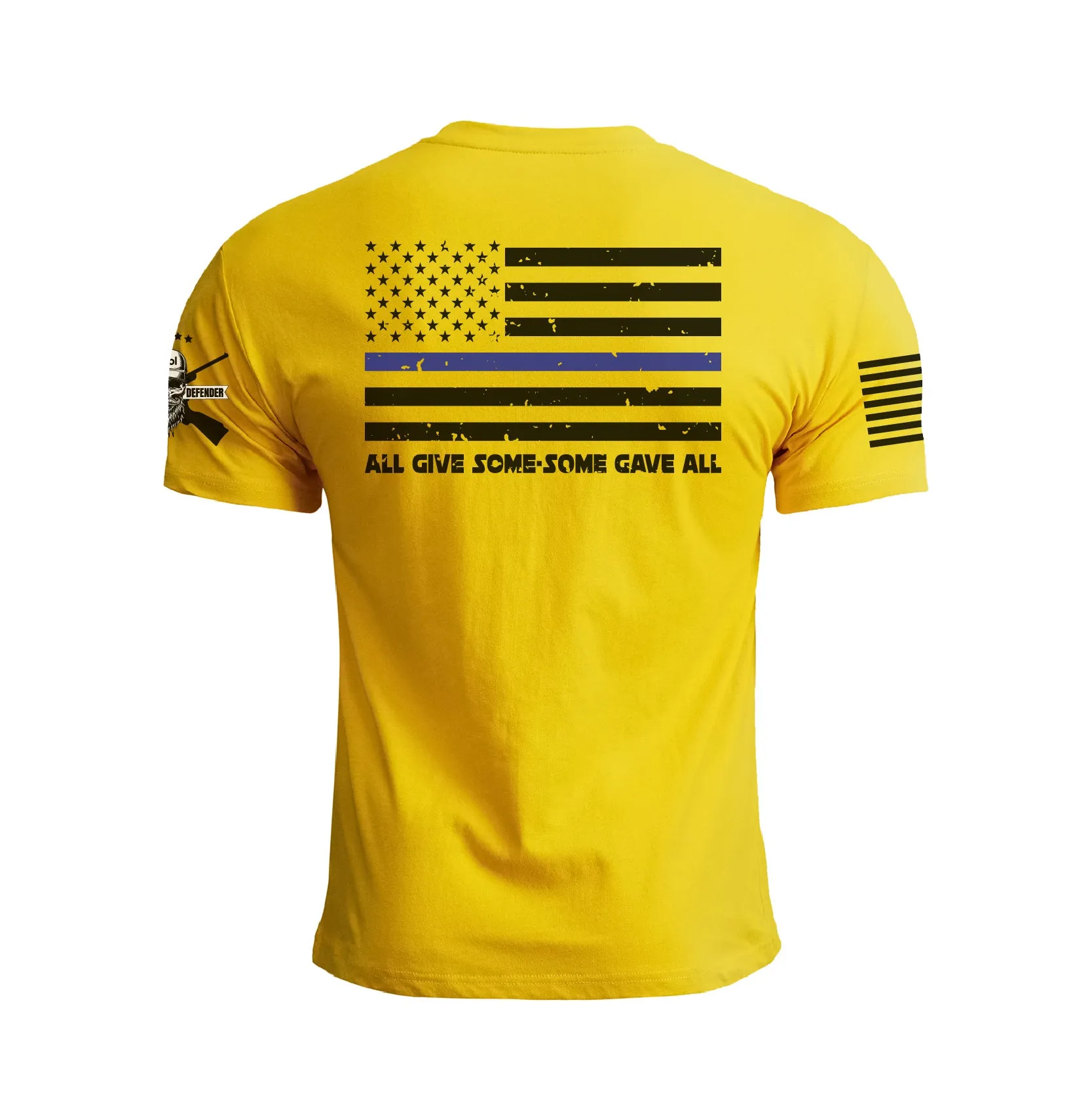 POLICE SUPPORT USA FLAG PATRIOTIC GRAPHIC TEE
