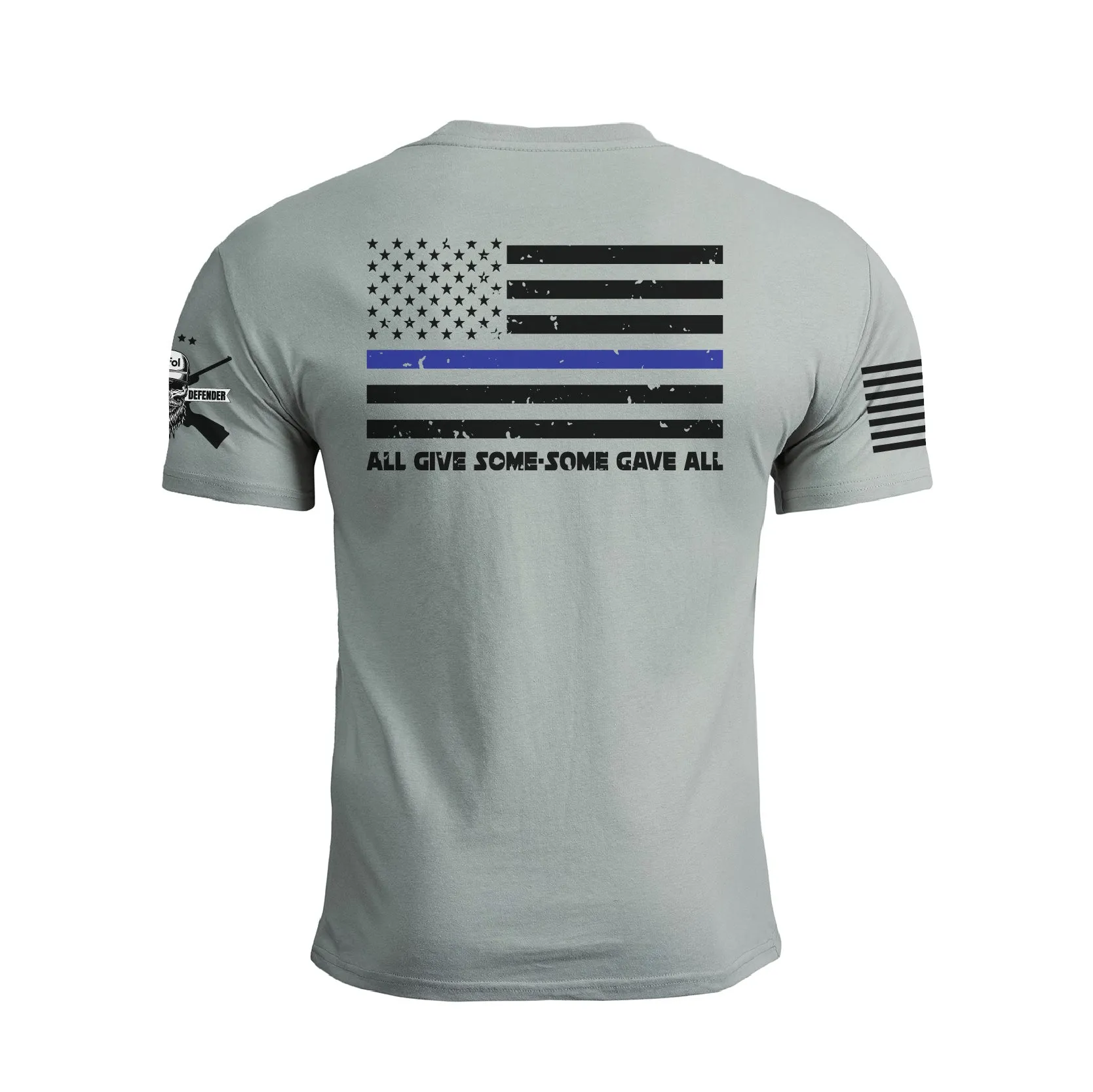 POLICE SUPPORT USA FLAG PATRIOTIC GRAPHIC TEE