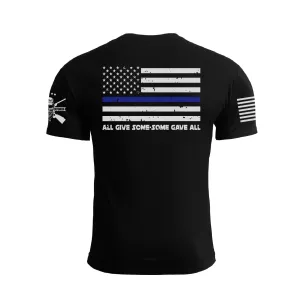 POLICE SUPPORT USA FLAG PATRIOTIC GRAPHIC TEE