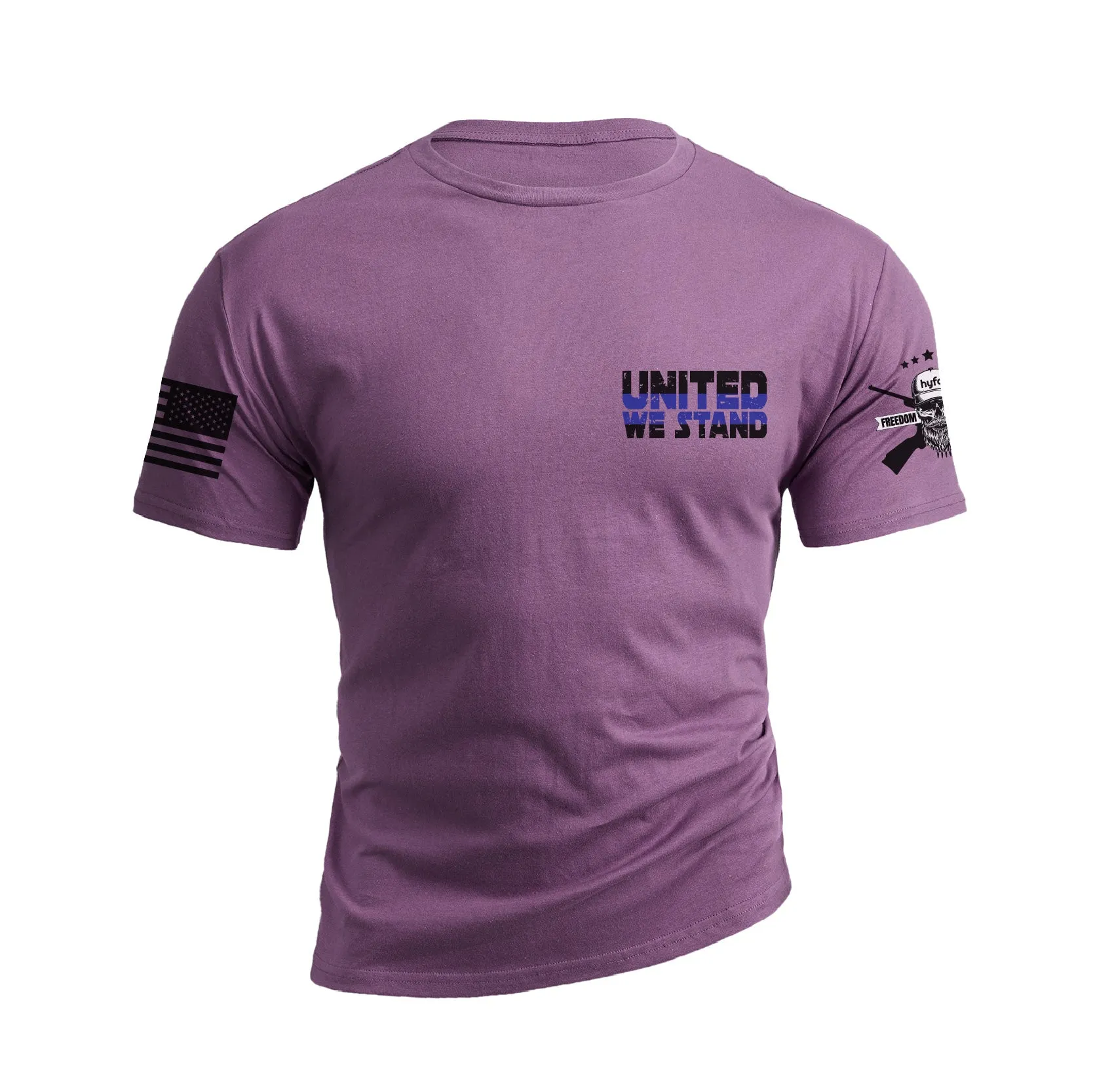 POLICE SUPPORT USA FLAG PATRIOTIC GRAPHIC TEE