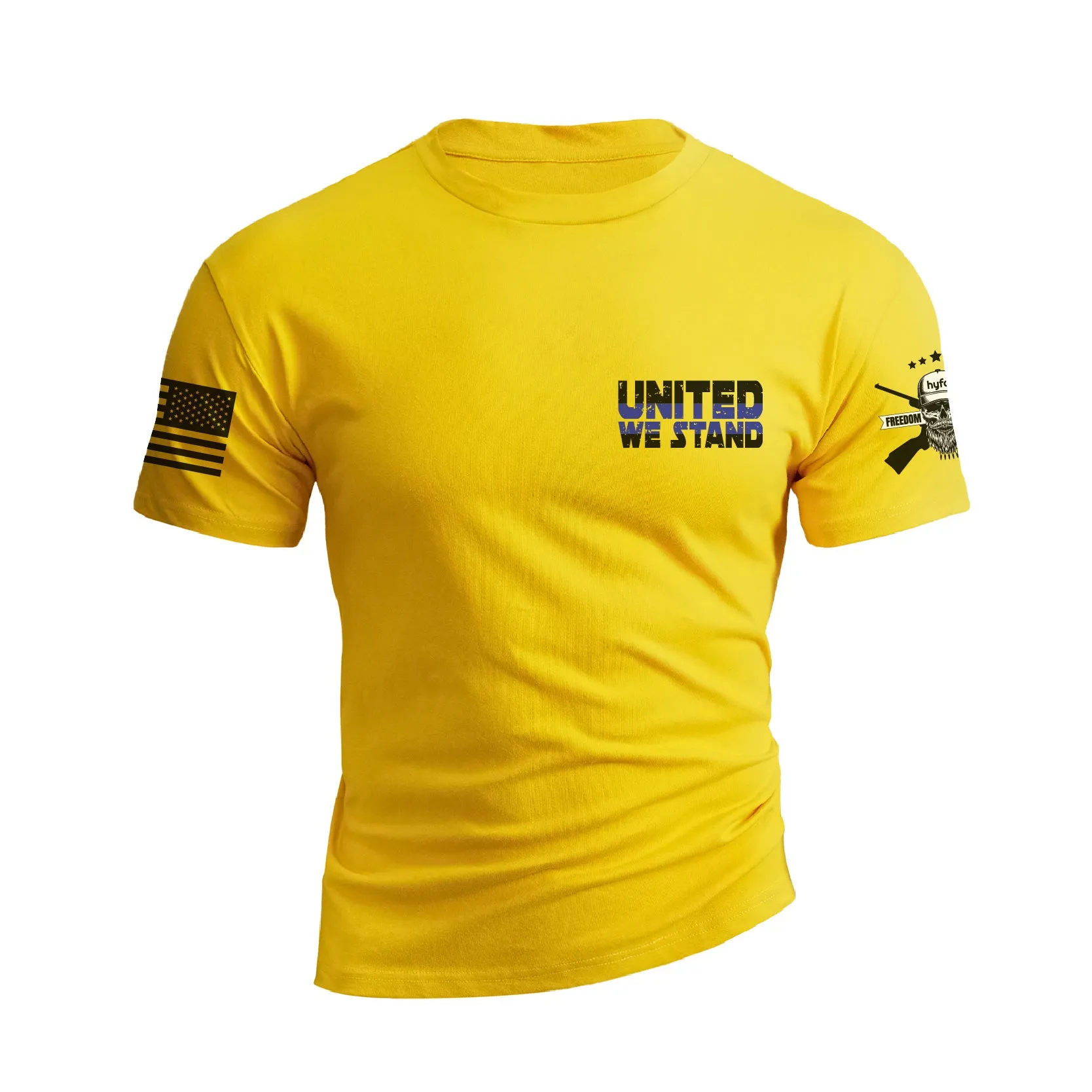 POLICE SUPPORT USA FLAG PATRIOTIC GRAPHIC TEE