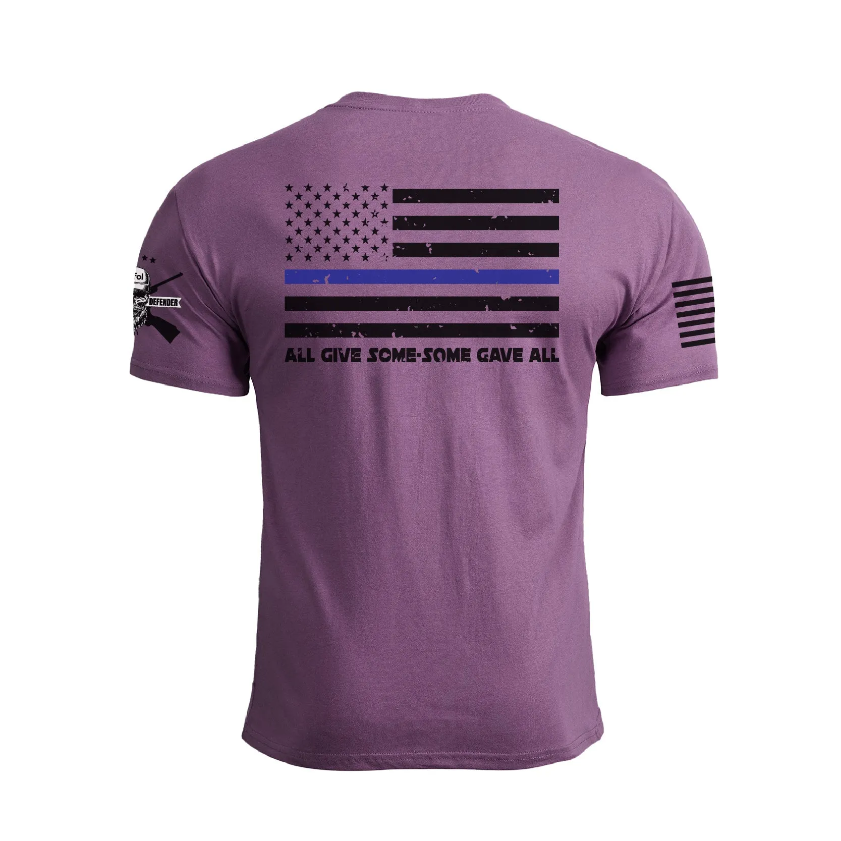 POLICE SUPPORT USA FLAG PATRIOTIC GRAPHIC TEE