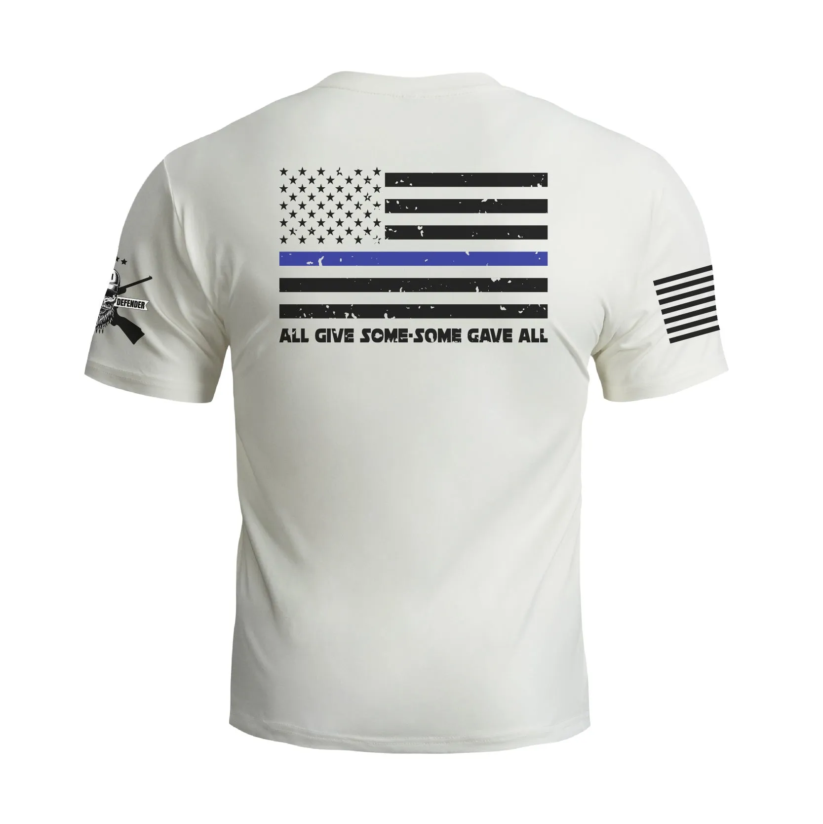 POLICE SUPPORT USA FLAG PATRIOTIC GRAPHIC TEE