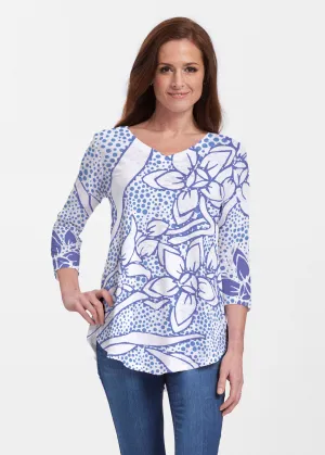 Polka Vine (8111) ~ V-neck Flowy Tunic