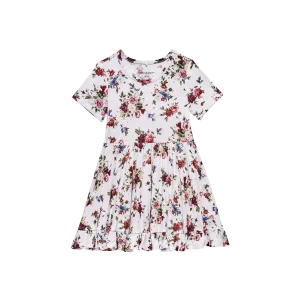 Posh Peanut- Philippa Short Sleeve Ruffled Twirl Dress