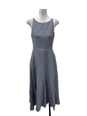 Powder Blue Roundneck Sleeveless Maxi Dress