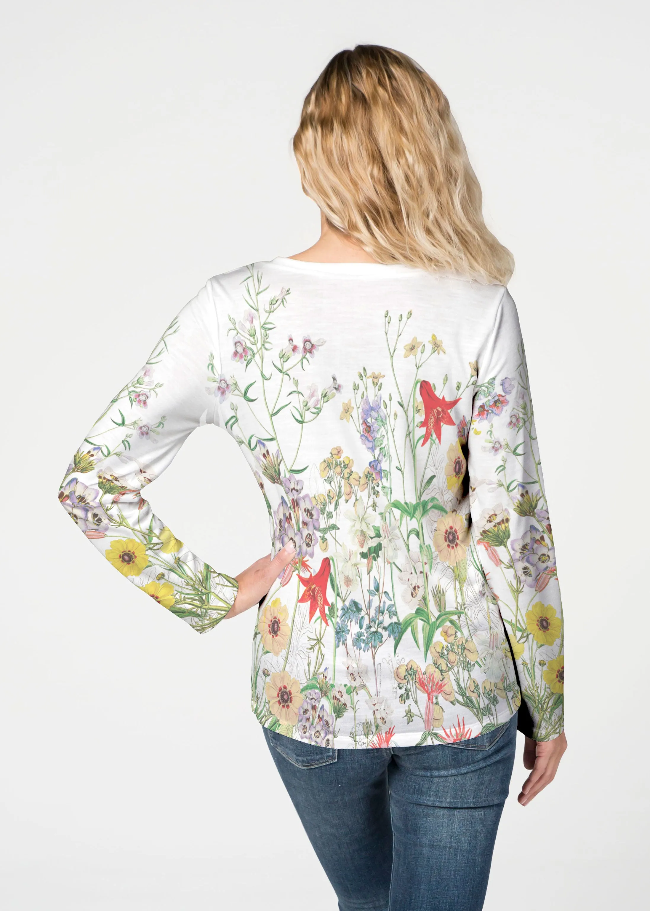 Prairie (7929) ~ French Terry V-neck Top