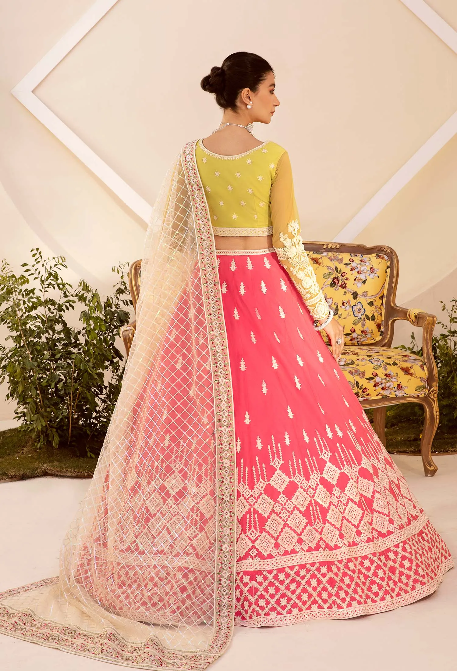 Premium Embroidered Wedding Lehenga Choli Dupatta Dress