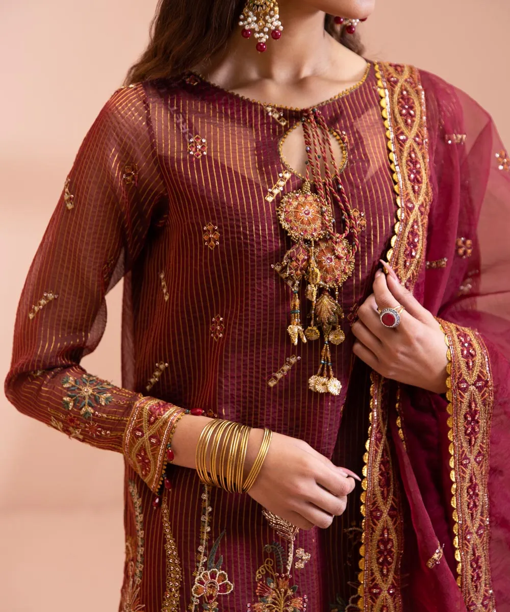 Premium Kameez Trouser and Dupatta Pakistani Eid Dress