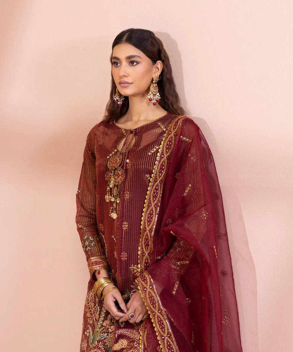 Premium Kameez Trouser and Dupatta Pakistani Eid Dress