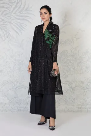 Premium Kameez Trouser Dupatta Pakistani Black Dress